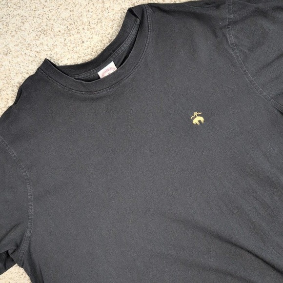Brooks Brothers XL Mens T Shirt Black Embroidered Logo Short Sleeve - Picture 1 of 8